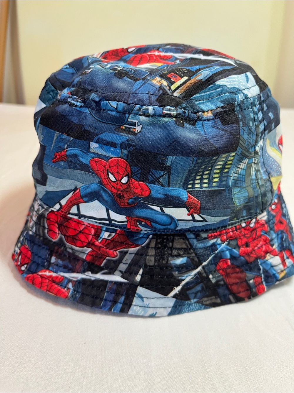 H&M Marvel Spider Man Bucket Hat - Navy & Red, 18M-4yrs
